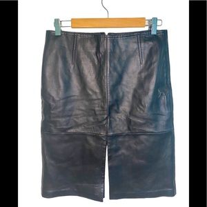 Cache Leather Pencil Skirt size 4